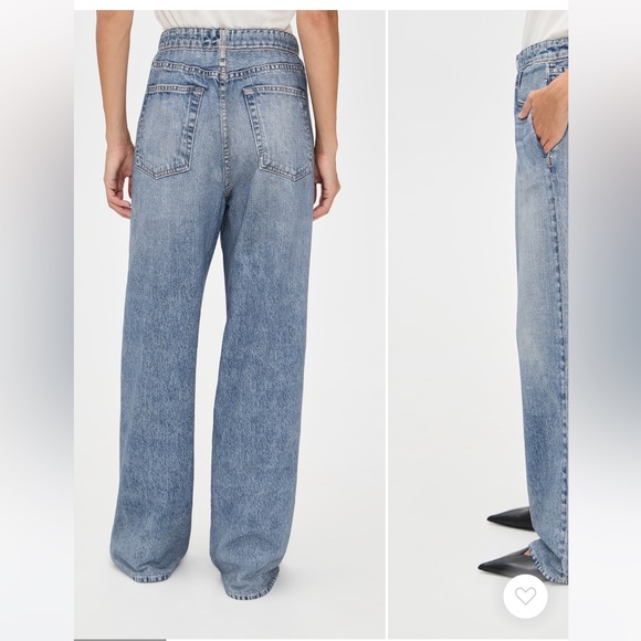 new Rag and Bone Miramar Wide-Leg Pants Cotton Terry in Scarlet - Picture 2 of 13